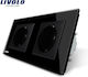 Livolo Power Socket Black 1pcs