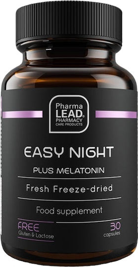 Pharmalead Easy Night Plus Melatonin 1mg Special Food Supplement for Sleep 30 Vegetable Capsules