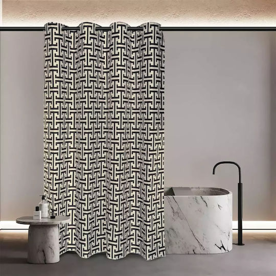 Greenwich Polo Club 3123 Κουρτίνα Υφασμάτινη 200x180cm Black 220120003123
