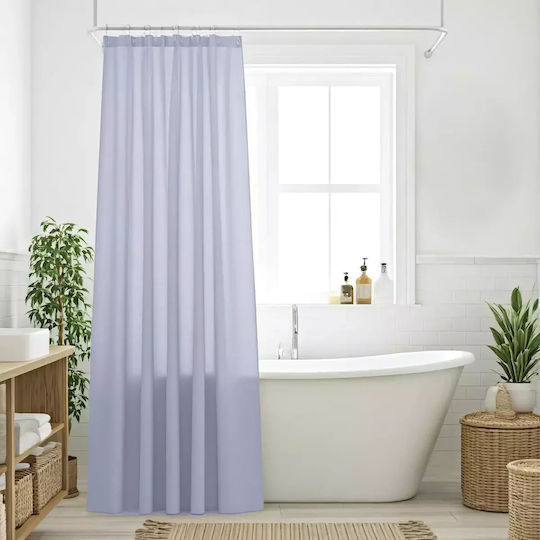 Das Home 0804 Shower Curtain Fabric 200x180cm Blue