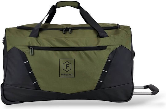 Forecast Sack Voyage 67lt Green with Wheels Fabric L60xW32xH35cm