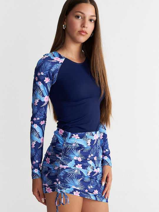 Fustă pentru Copii Floral Albastru