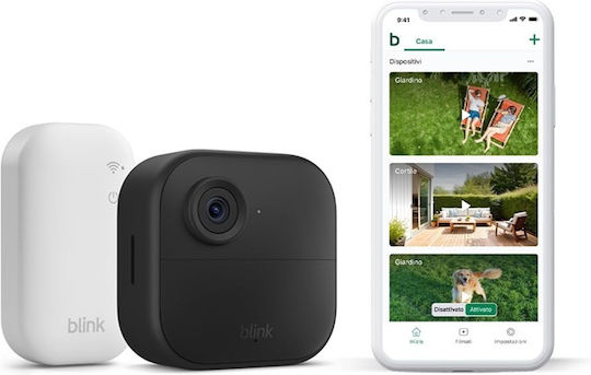 Blink Outdoor 4 IP Камера за наблюдение Wi-Fi Full HD 1080p Водоустойчива с Двупосочна Комуникация