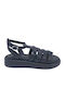 Women's Flat Sandals Flatforms in Black Color
