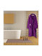 San Lorentzo Bademantel mit Kapuze Purple 420gr/m²