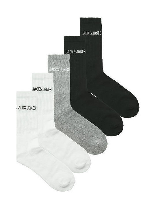 Jack & Jones Ανδρικές Κάλτσες Γκρι 5Pack