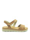 Women's Flat Sandals Anatomic in Brown Color