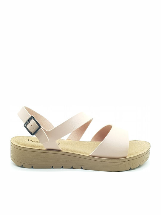 Women's Flat Sandals Anatomic in Pink Color