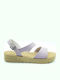 Women's Flat Sandals Anatomic in Purple Color
