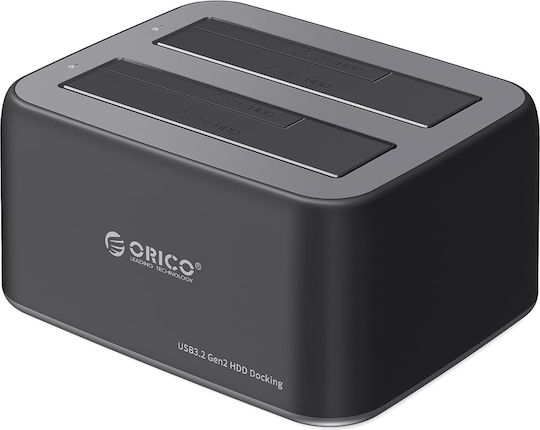 Orico Docking Station for 2 Hard Drives SATA 2.5" / 3.5" with Connection USB-C (6829C3-V1)