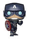 Funko Поп! Игри: Отмъстителите - Капитан Америка (Marvel Gamer Verse) 627 Бобълхед и Свети в Тъмното