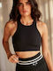Γυναικεία Αθλητική Μπλούζα Black