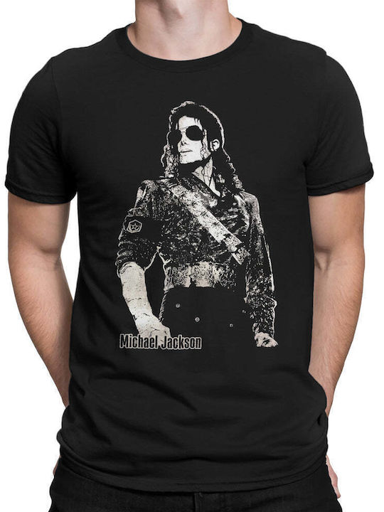 Michael Jackson Unisex T-shirt Baumwoll Schwarz Michael Jackson Unisex T-shirt Baumwoll Schwarz