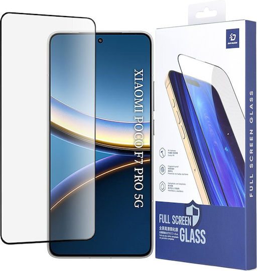 Dux Ducis 9D Full Face Tempered Glass Μαύρο (Poco F7 Pro)