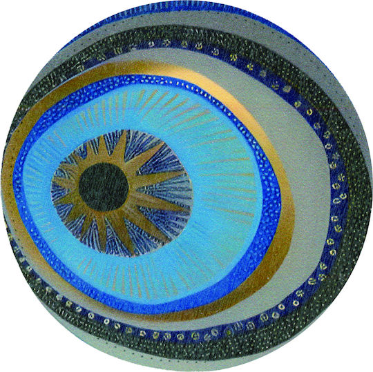 Round Coaster Stone Multicolour 1pcs
