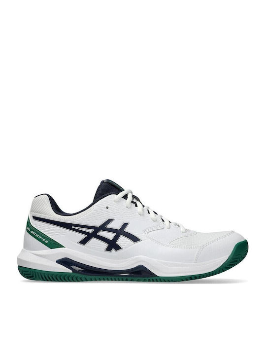ASICS Geldedicate 8 Ανδρικά Παπούτσια Τένις για Χωμάτινα Γήπεδα Λευκά