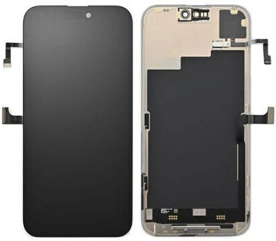 Екран Lcd+touch със Сензорен Механизъм за iPhone 15 Pro (Черен)
