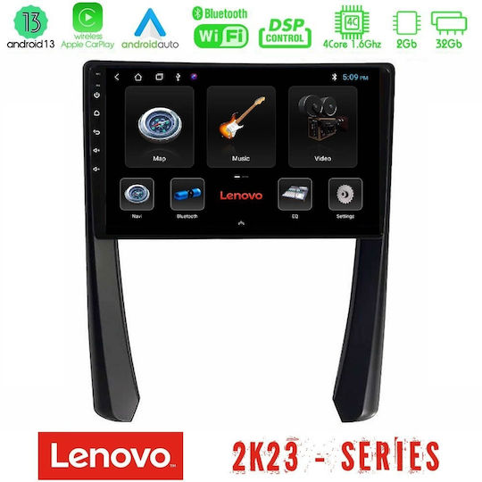 Lenovo Ηχοσύστημα Αυτοκινήτου για Porsche 911 / Cayman / Boxster 2005-2012 (Bluetooth/USB/WiFi/GPS/Apple-Carplay/Android-Auto) με Οθόνη Αφής 9"