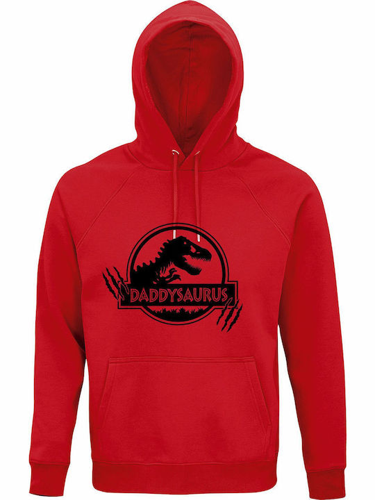 Hoodie Unisex Organic " Daddysaurus Daddy Ft Ju...