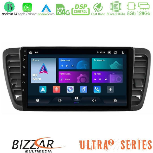 Bizzar Auto-Audiosystem für Subaru Erbe / Outback 2002-2008 (Bluetooth/USB/WiFi/GPS/Apple-Carplay/Android-Auto) mit Touchscreen 9"
