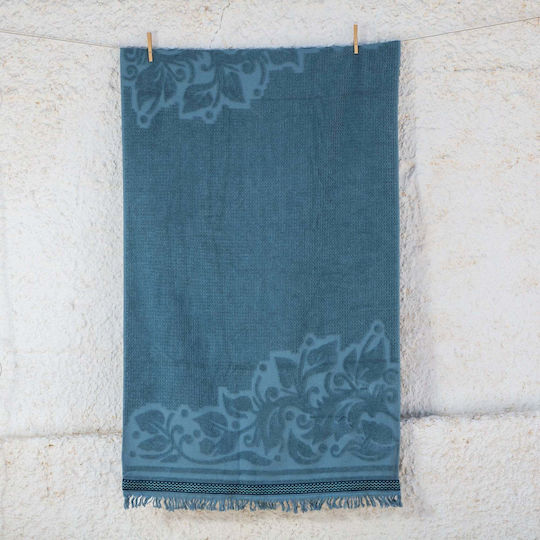 White Fabric Πετσέτα Θαλάσσης Βαμβακερή Πράσινη 80x150εκ.