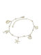 Charmy Stahl Fußarmband 22cm