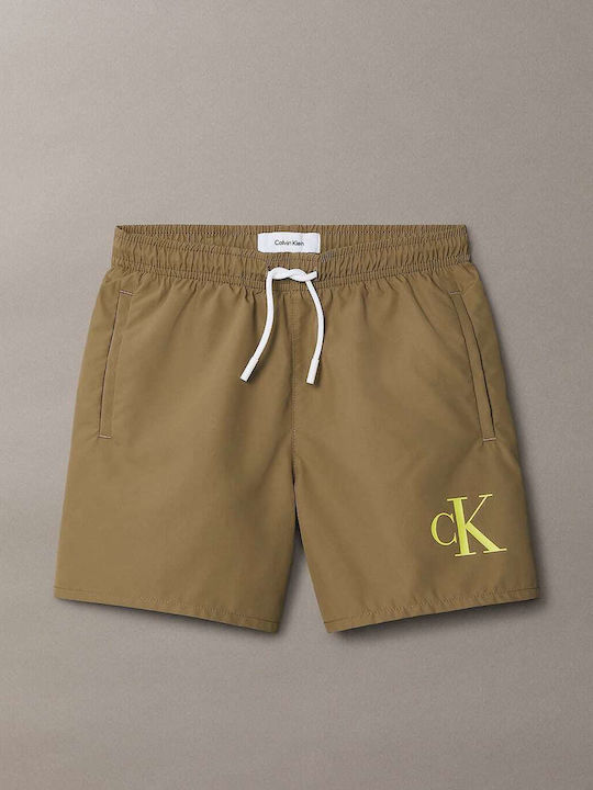 Calvin Klein Παιδικό Μαγιό Βερμούδα / Σορτς Χακί