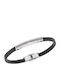 Senza Men's Bracelet with design Meander made of Leather