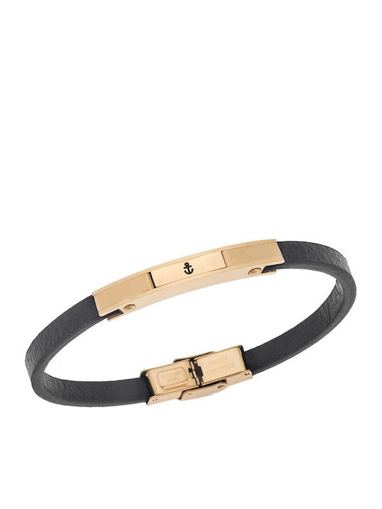 Senza Men's Bracelet with design Anchor made of...
