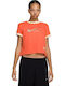 Nsw Womens Γυναικείο Αθλητικό T-shirt Orange