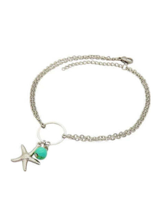 Charmy Women's Bracelet Anklet Chain made of Steel Gold Plated