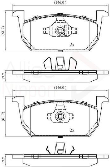 Set Scheibenbremsen Für Audi Seat Skoda Vw Adb02389