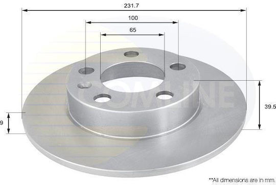 Disc de Frână Posterior Placat Audi Seat Skoda Adc1414