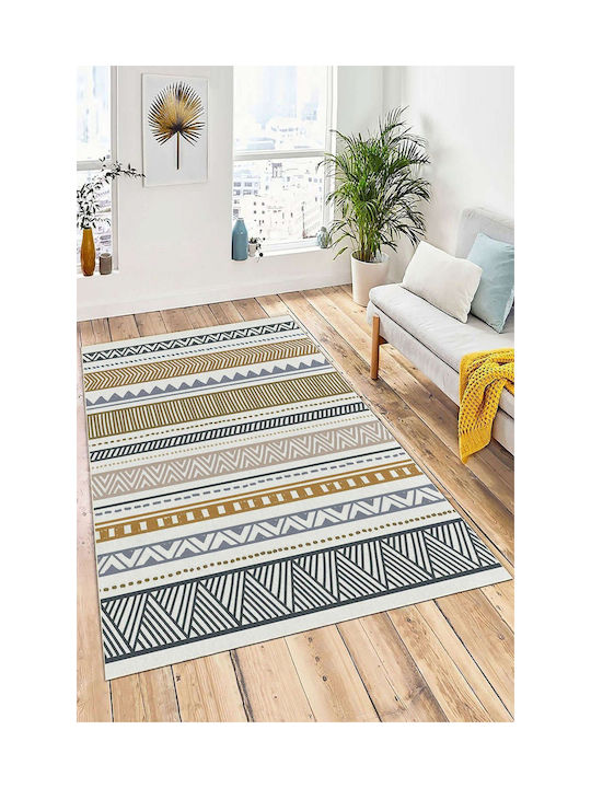 Conceptum Hypnose Rug Rectangular Grey-yellow