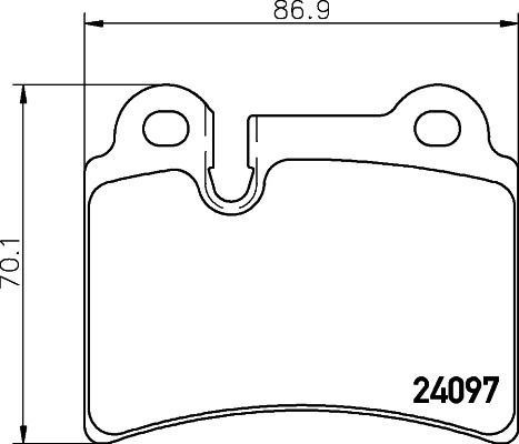 Rear Brake Pads Touareg 7l6-698-451-b-pagid