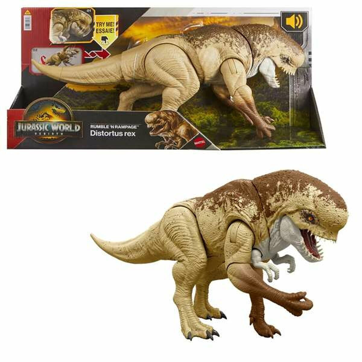 Action Figure Jurassic World with Sounds 10cm. JGB58