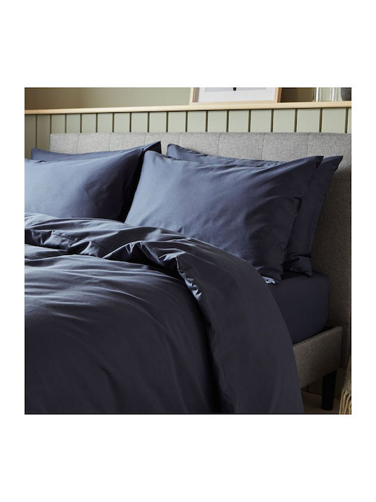 Kotonia Home Чаршаф Кралица 240x260см. Navy Blue