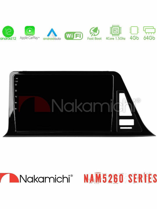 Nakamichi Auto-Audiosystem für Toyota C-HR 2017 (Bluetooth/USB/AUX/WiFi/GPS/Apple-Carplay/Android-Auto) mit Touchscreen 9"