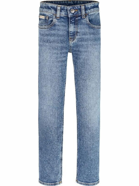 Calvin Klein Pantalon Jeans Pentru Copii Albastru Spălat Hero