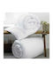 Kotonia Home Pilotă Single cu Umplutură Microfiber 140x200cm Alb 450 g/mp²Gsm