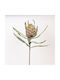 Flower Branch Foam Artichoke Green 23x105cm Pack of 3 Pieces