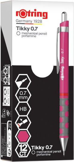 R Tikkky Magenta Bleistifte mit Radiergummi Box12