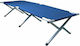 Folding Guest Bed Campaign Single Blue 190x63x41cm