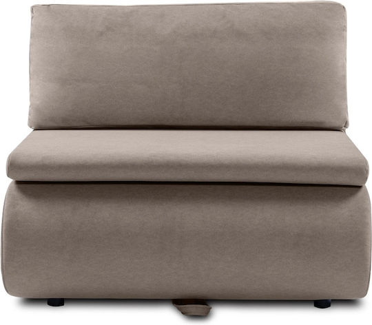 Πολυθρόνα Κρεβάτι με Υποπόδιο Ottoman 101x83x76cm Taupe