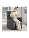 Fotoliu Relax cu Puf Întuneric 80x83x104cm