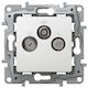 Niloe Rtv-sat End Antenna Socket 1.5 Db White 7...