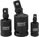 Verke Rabatabile Căpăcei Pneumatic - Pneumatic cu Patrat de Prindere 1/2", 1/4", 3/8" Set 3buc
