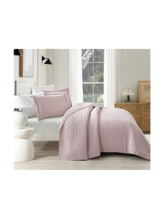 Liolios Home Pillowcase Quilted Dusty Rose 50x70cm.