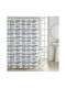 Ankor Shower Curtain 180x180cm Blue Irregular Stripes