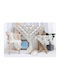 Liolios Home Τραπεζομάντηλο Λινό με Κέντημα Ivory 150x220εκ.